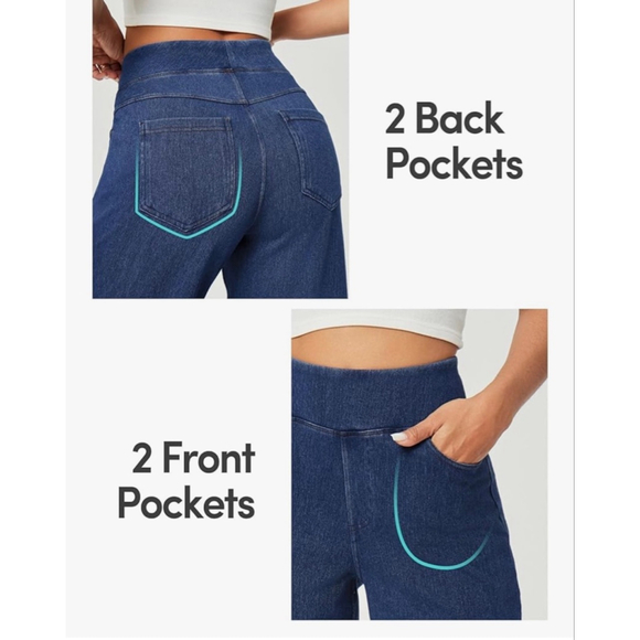 NEW Y2K Bell Bottom Jeans Stretchy Flare Pull on Jeans 24/28” - Picture 6 of 7